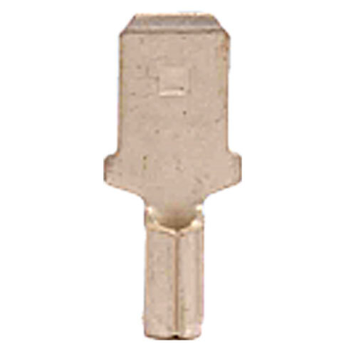 10177 22-18 AWG UNINSULATED BUTTED SEAM MALE QUICK CONNECT .250 TAB WIDTH