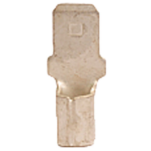 10186BZ 12-10 AWG UNINSULATED BRAZED SEAM MALE QUICK CONNECT .250 TAB WIDTH