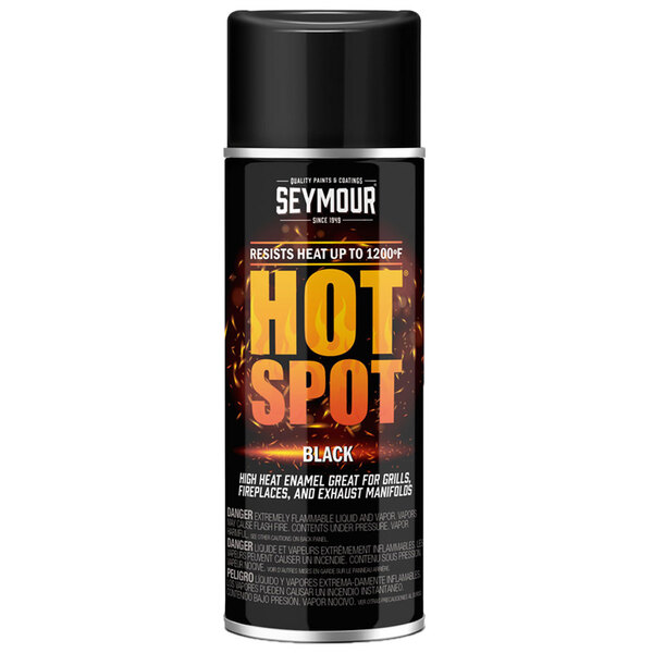 16-1203 BLACK HOT SPOT HIGH HEAT RESISTANT SPRAY PAINT 160Z CAN 12OZ FILL