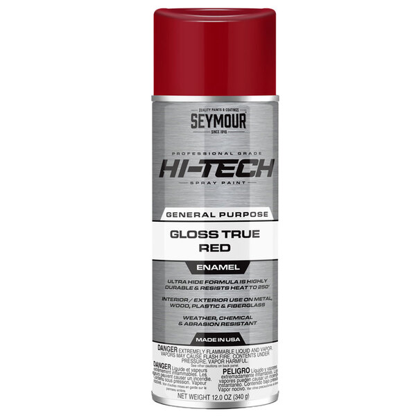 16-122 GLOSS TRUE RED HI-TECH ENAMEL SPRAY PAINT 16OZ CAN 12 OZ FILL