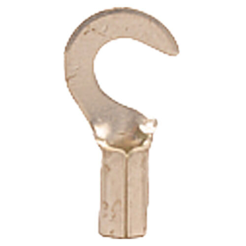 10110BZ 16-14 AWG UNINSULATED BRAZED SEAM HOOK CONNECTOR WITH #8 STUD