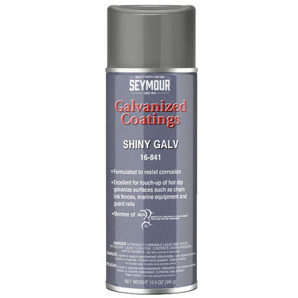 16-841 SHINY GALV GALVANIZED COATING SPRAY 16OZ CAN 15OZ FILL