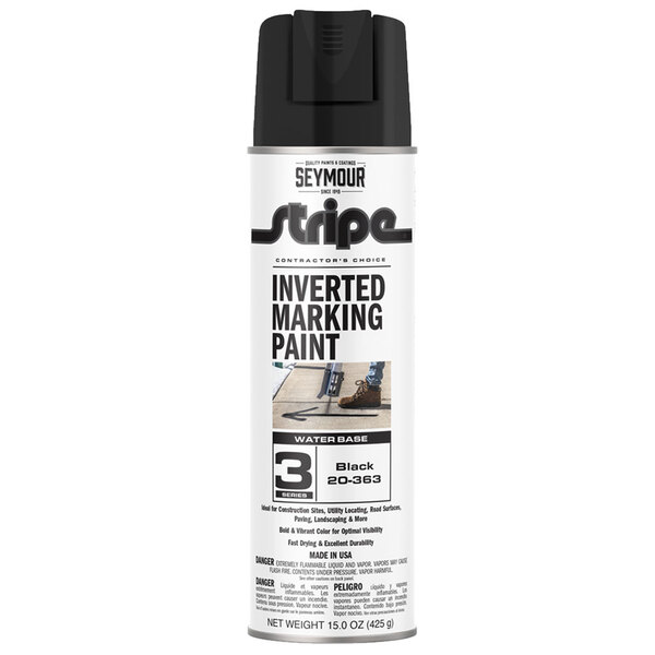 20-363 BLACK STRIPE 3-SERIES INVERTED GROUND MARKING PAINT 20OZ CAN 150Z FILL