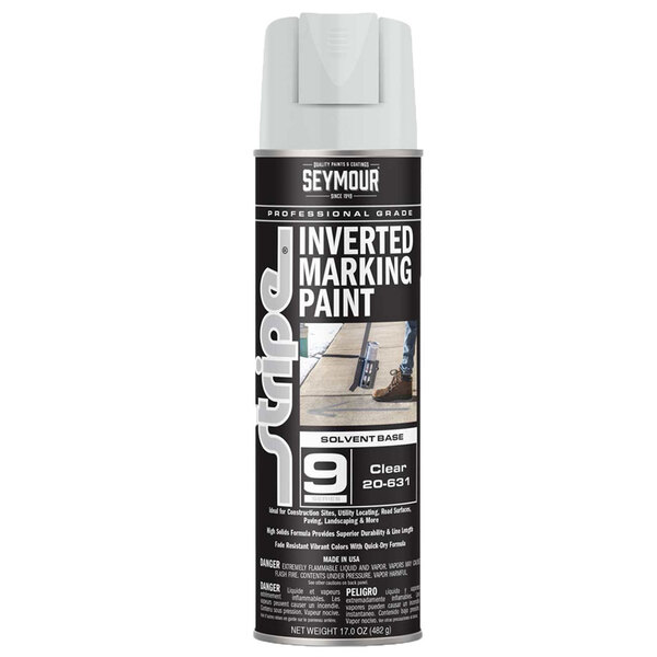 20-631 CLEAR STRIPE 9-SERIES INVERTED GROUND SOLVENT BASE MARKING PAINT 20OZ CAN 170Z FILL