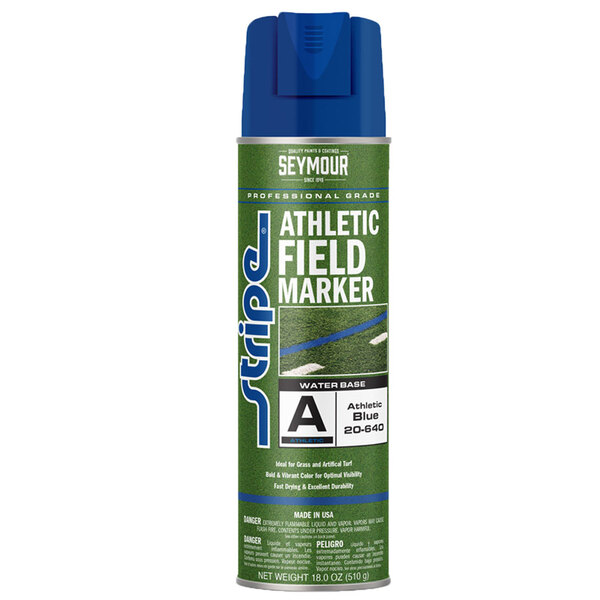 20-640 ATHLETIC FIELD BLUE STRIPE ATHLETIC FIELD MARKER PAINT 20OZ CAN 18OZ FILL