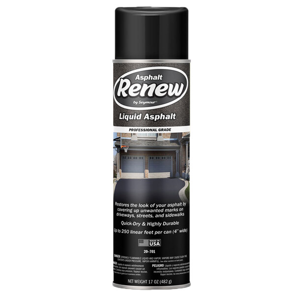 20-701 JET BLACK ASPHALT RENEW SPRAY PAINT 20OZ CAN 17OZ FILL