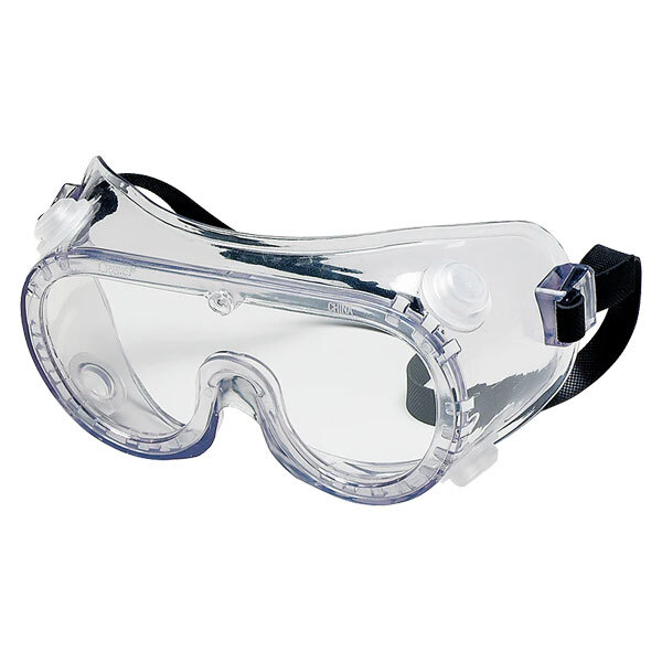 2237R 22 SERIES SAFETY GOGGLES VENTLESS UV-AF ANTI-FOG CLEAR PVC BODY ADJUSTABLE STRAP