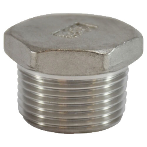 63640 2 1/2 316 STAINLESS STEEL CORED HEX HEAD PLUG