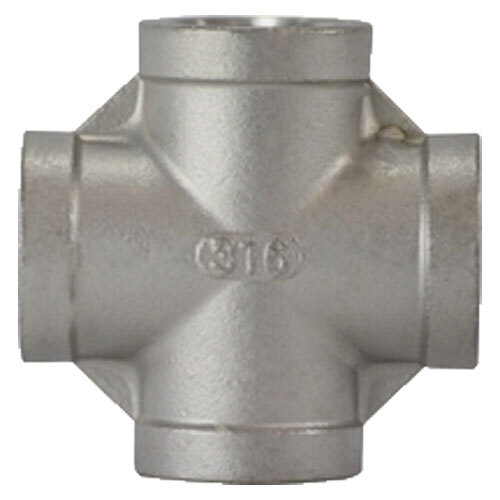 63391 1/4 316 STAINLESS STEEL PIPE CROSS