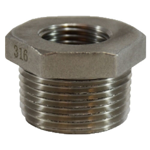 63500 1/4 X 1/8 316 STAINLESS STEEL PIPE HEX BUSHING