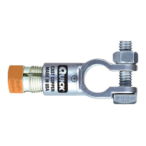 5020N 2/0 AWG TIN COATED COPPER COMPRESSION BATTERY TERMINAL STRAIGHT CLAMP NEGATIVE