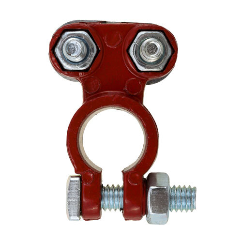 5588R BATTERY TERMINAL AUTOMOTIVE LEAD CLAMP WITH RED EPOXY PAINT POSITIVE