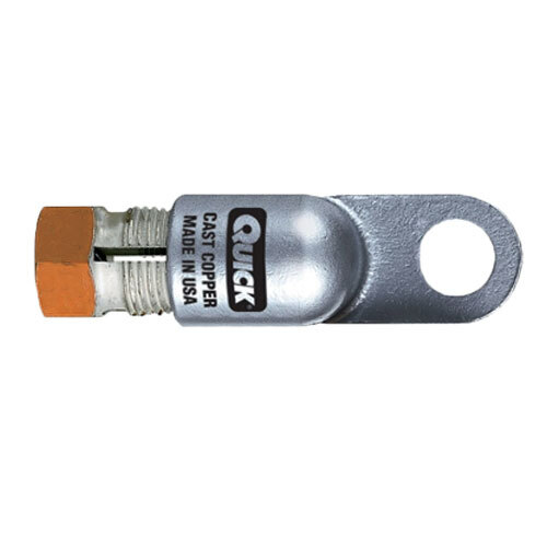 5820H 2/0 AWG TIN COATED COPPER COMPRESSION BATTERY TERMINAL HEAVY WALL LUG WITH 1/2" STUD