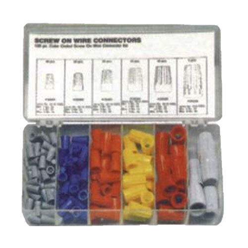 5990-120 120 PIECE SCREW ON WIRE NUT CONNECTOR KIT PLASTIC DRAWER