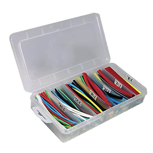 5990-160 MULTI DUAL WALL ADHESIVE LINED MULTI COLOR HEAT SHRINK TUBING BOX KIT 2:1 HEAT SHRINK RATIO