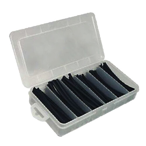 5990-62 BLACK DUAL WALL ADHESIVE LINED BLACK HEAT SHRINK TUBING BOX KIT 3:1 HEAT SHRINK RATIO