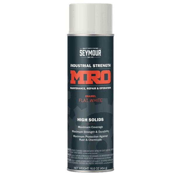 620-1412 FLAT WHITE MRO HIGH SOLIDS SPRAY PAINT 20OZ CAN 16OZ FILL