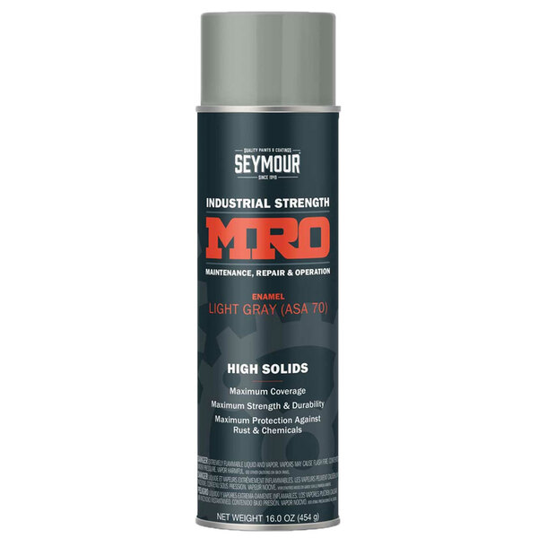 620-1418 LIGHT GRAY (ANSI 70) MRO HIGH SOLIDS SPRAY PAINT 20OZ CAN 16OZ FILL