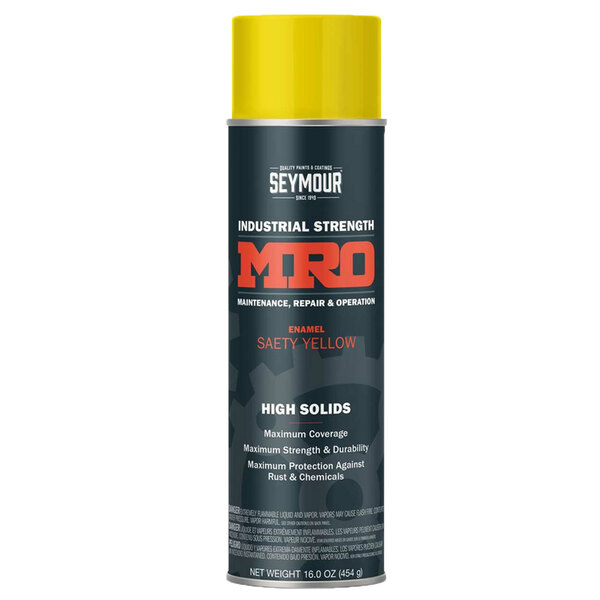 620-1419 SAFETY YELLOW MRO HIGH SOLIDS SPRAY PAINT 20OZ CAN 16OZ FILL