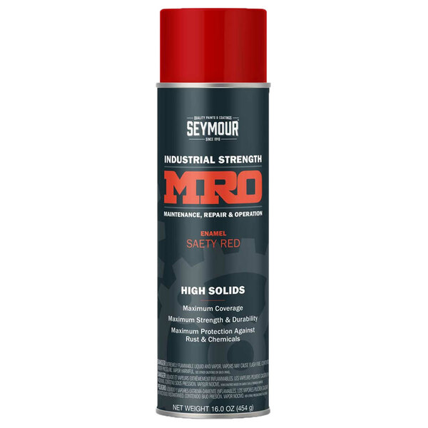 620-1423 SAFETY RED MRO HIGH SOLIDS SPRAY PAINT 20OZ CAN 16OZ FILL