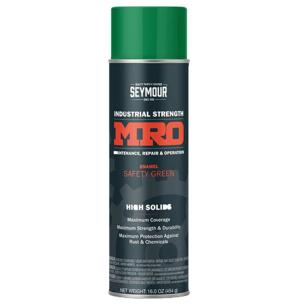 620-1452 SAFETY GREEN MRO HIGH SOLIDS SPRAY PAINT 20OZ CAN 16OZ FILL