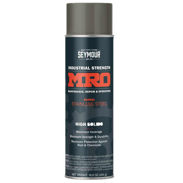 620-1460 STAINLESS STEEL MRO HIGH SOLIDS SPRAY PAINT 20OZ CAN 16OZ FILL