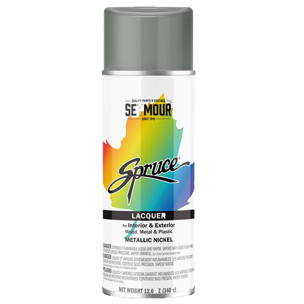 98-17 METALLIC NICKEL (GUN METAL GRAY) SPRUCE ENAMEL SPRAY PAINT 16OZ CAN 12OZ FILL