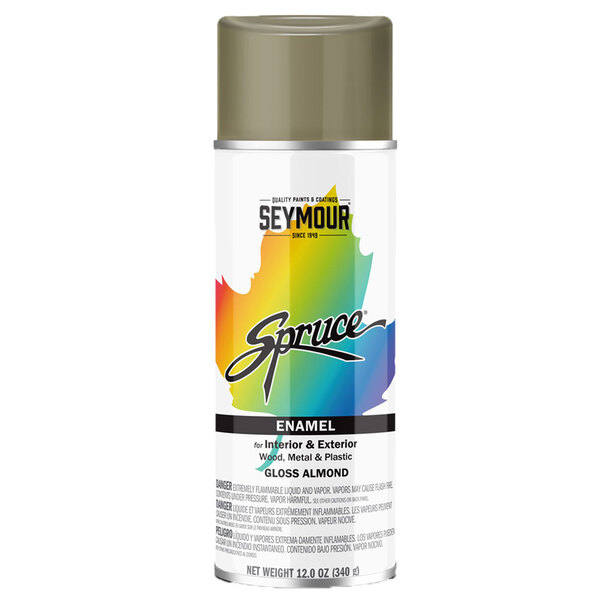 98-23 GLOSS ALMOND SPRUCE ENAMEL SPRAY PAINT 16OZ CAN 12OZ FILL