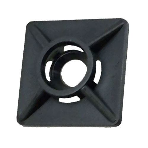 23061B-PK25 1 X 1 BLACK CABLE TIE ADHESIVE MOUNT PACK/25