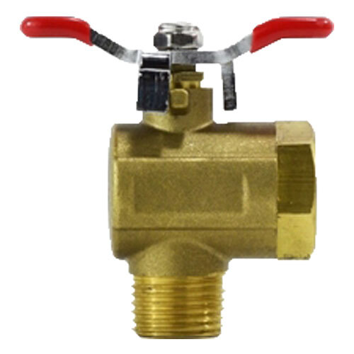 947112 3/8 BRASS BALL VALVE TEE HANDLE RIGHT ANGLE 250 PSI