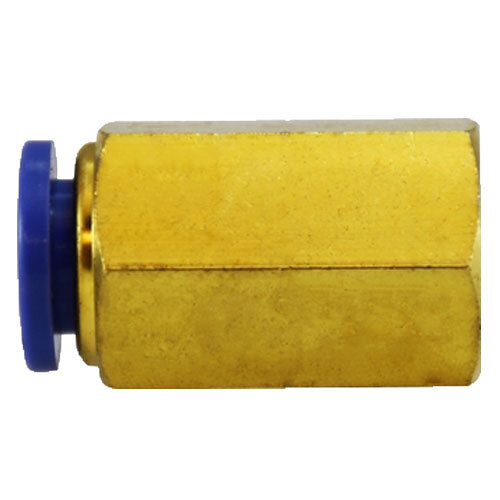 20037C 3/8 X 3/8 BRASS COMPOSITE BODY PUSH-IN FEMALE CONNECTOR