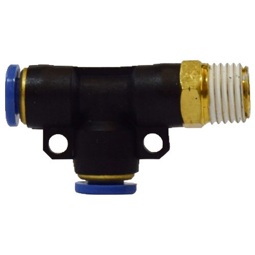 20673 6MM X 1/4 BRASS COMPOSITE BODY PUSH-IN SWIVEL MALE RUN TEE