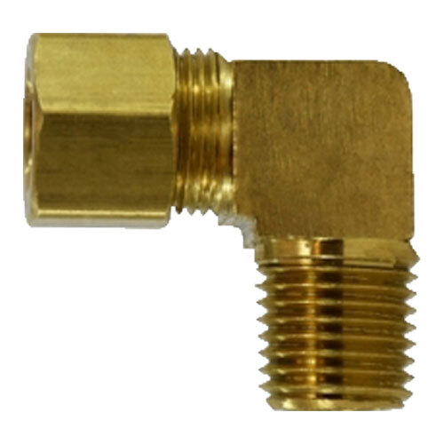 18233B 3/8 X 1/4 BRASS COMPRESSION 90 DEGREE BARSTOCK MALE ELBOW