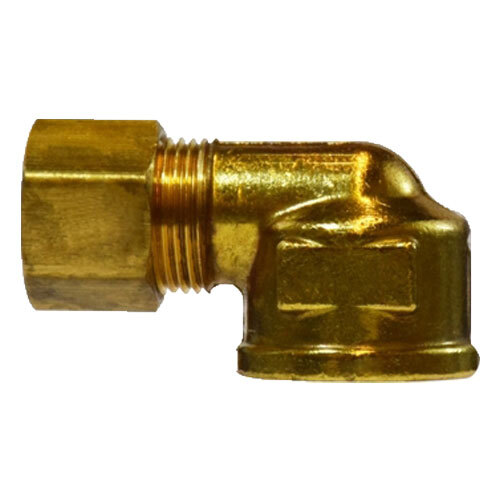 18258 3/8 X 1/4 BRASS COMPRESSION 90 DEGREE FORGED FEMALE ELBOW