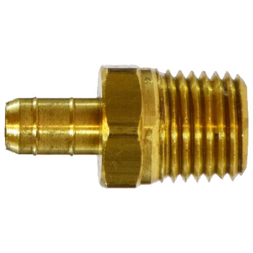 32151 1/4 X 1/4 BRASS DOUBLE BARBED MALE ADAPTER PIPE FOR PLASTIC TUBING