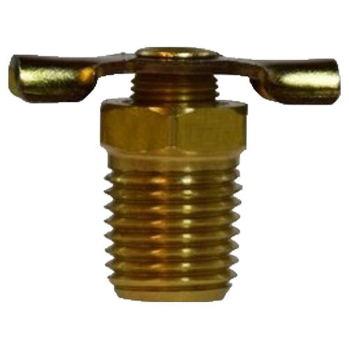 46074 1/8 BRASS DRAIN COCK INTERNAL SEAT WING NUT HANDLE