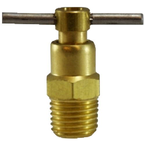 46081 1/4 BRASS DRAIN COCK PIN HANDLE INTERNAL SEAT