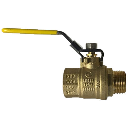 948177L 2 BRASS FULL PORT LOCKING HANDLE BALL VALVE MALE X FEMALE 600 WOG