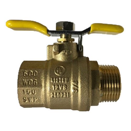 948173T 3/4 BRASS FULL PORT TEE HANDLE BALL VALVE MALE X FEMALE 600 WOG