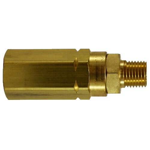 46518 3/8 BRASS HIGH PRESSURE CHECK VALVE MAX 3000 PSI FEMALE X MALE