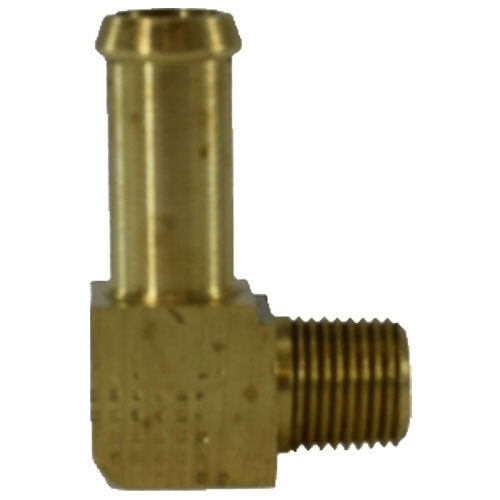 38868 3/8 X 1/4 BRASS HOSE BARB 90 DEGREE MALE BARBED ELBOW