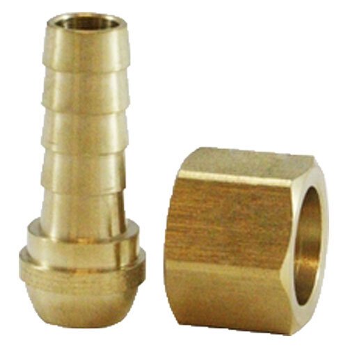 32075 1/2 X 3/8 BRASS HOSE BARB BALL END SWIVEL NPSM BALL SEAT TYPE