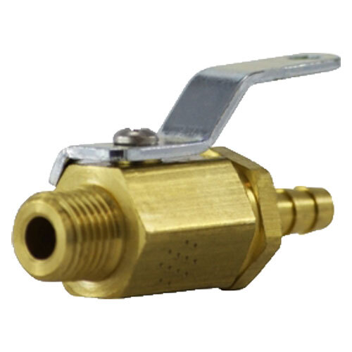 47042 1/4 X 1/8 BRASS MINIATURE BALL VALVE MALE PIPE X HOSE BARB UP TO 1000 PSI