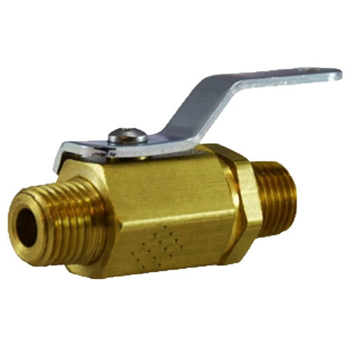 46912-MID 1/4 BRASS MINIATURE BALL VALVE MALE PIPE X MALE PIPE UP TO 1000 PSI