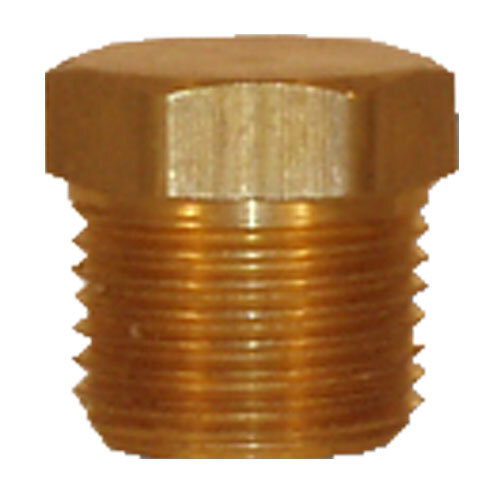 121-8 1/2 BRASS PIPE CORED HEX PLUG USA