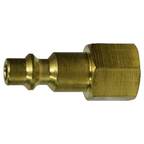 28534B 1/4 X 1/4 BRASS PNEUMATIC INDUSTRIAL INTERCHANGE FEMALE PLUG