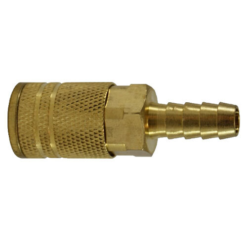 28562 1/4 X 1/4 BRASS PNEUMATIC INDUSTRIAL INTERCHANGE HOSE ID COUPLER