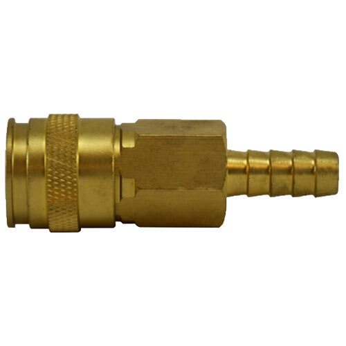 28691 1/4 X 3/8 BRASS PNEUMATIC UNIVERSAL SERIES HOSE ID COUPLER