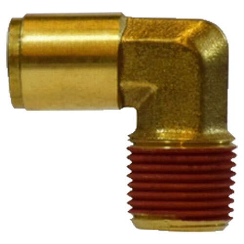 20074 1/2 X 1/4 BRASS PUSH-IN 90 DEGREE MALE ELBOW