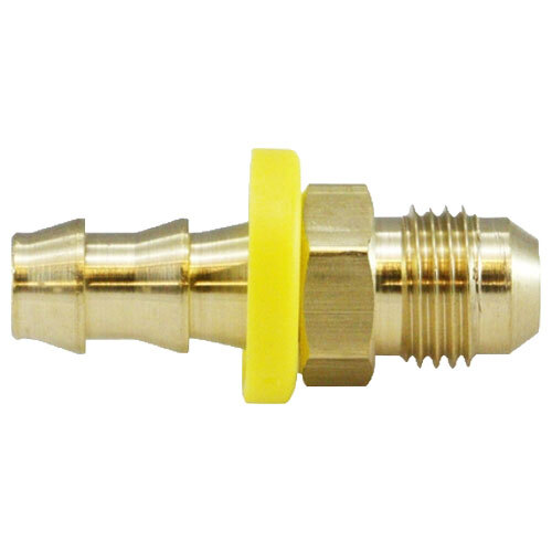 32902 3/8 X 3/8 BRASS PUSH-ON BARB 37 DEGREE MALE JIC FLARE ADAPTER